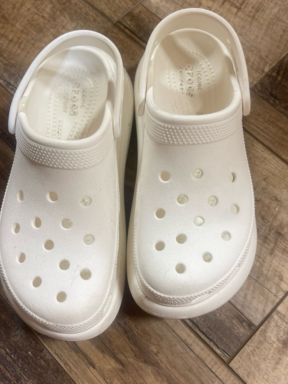 CROCS Platform Kids Classic Clog in White